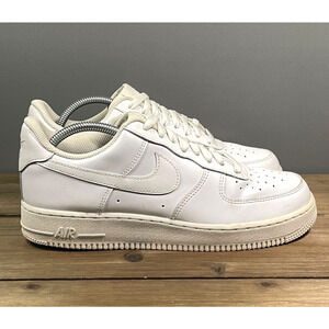 Nike Air Force 1 07 Triple White Sneakers Men's Size 8.5 Leather CW2288-111